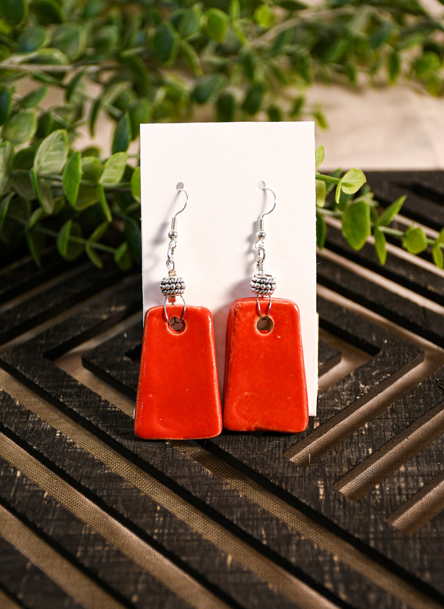 Hot Tamale Red Dangle Earrings