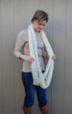 Infinity Scarf "Off White" Thick/Bulky