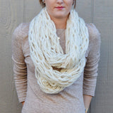 Infinity Scarf "Off White" Thick/Bulky