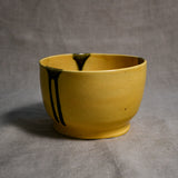 Yellow handmade wheelthrown chili bowl from the 5th Buffalo collection by Leigh Art.