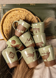 Wild Rojo Full 8 Mug Set