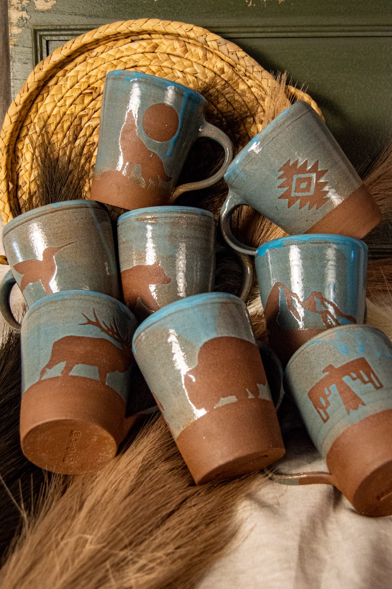 Wild Rojo Full 8 Mug Set