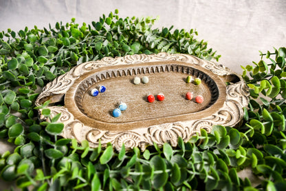 Button Stud Earrings