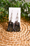 Ancient Jasper Stamped Dangle Earrings