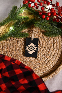 Matte Black Aztec Ornament