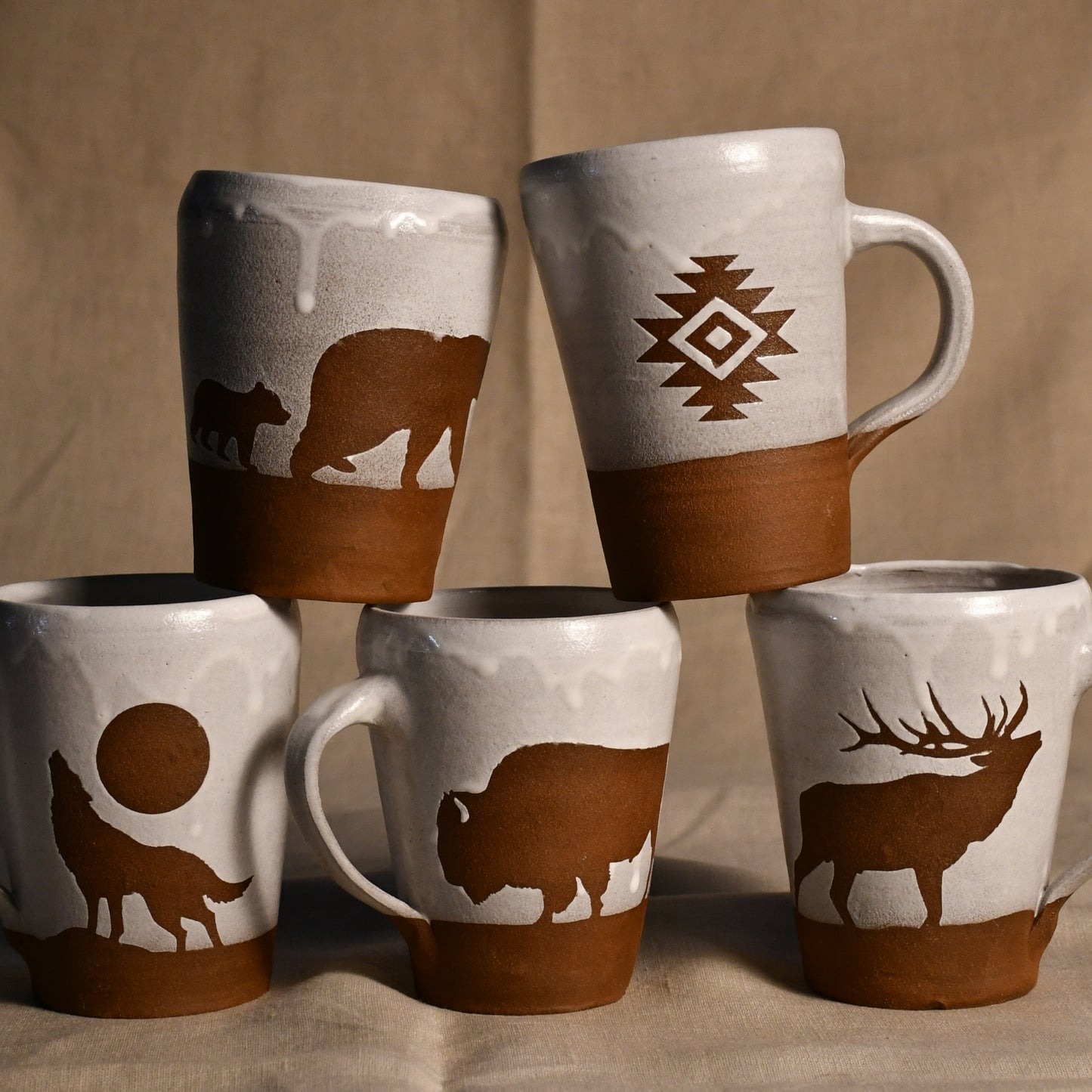 Wild Rojo 5 Mug Set