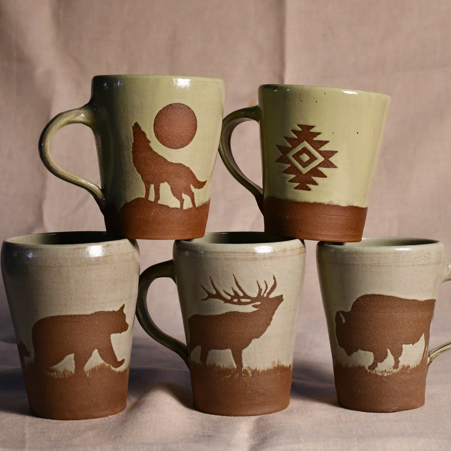 Wild Rojo 5 Mug Set