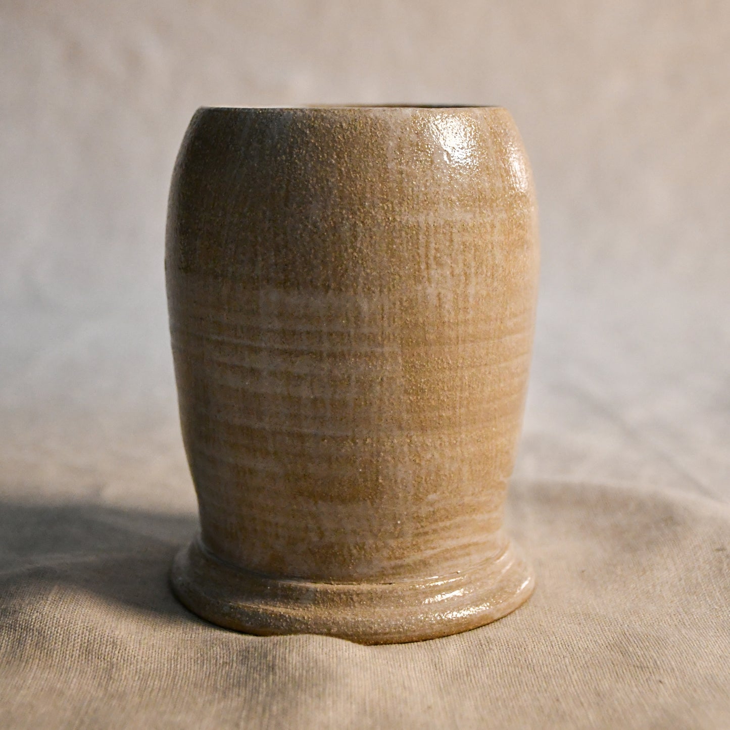 White handmade wheel thrown, hand carved Peony design lantern fit for a tea light. 