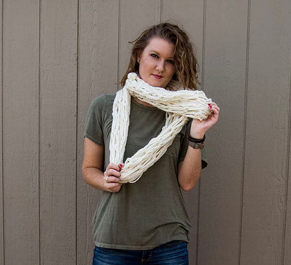 Infinity Scarf "Off White" Thick/Bulky